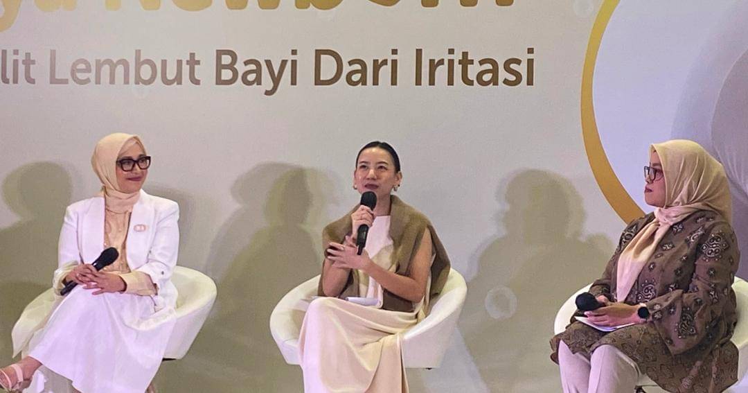 Launching Cussons Baby Newborn New Formula di Habitate Jakarta, Jumat (19/7/24). - Popmama.com/Salsyabila Sukmaningrum